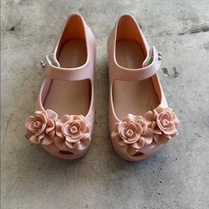 Mini Melissa Pink Floral Kids Sandals